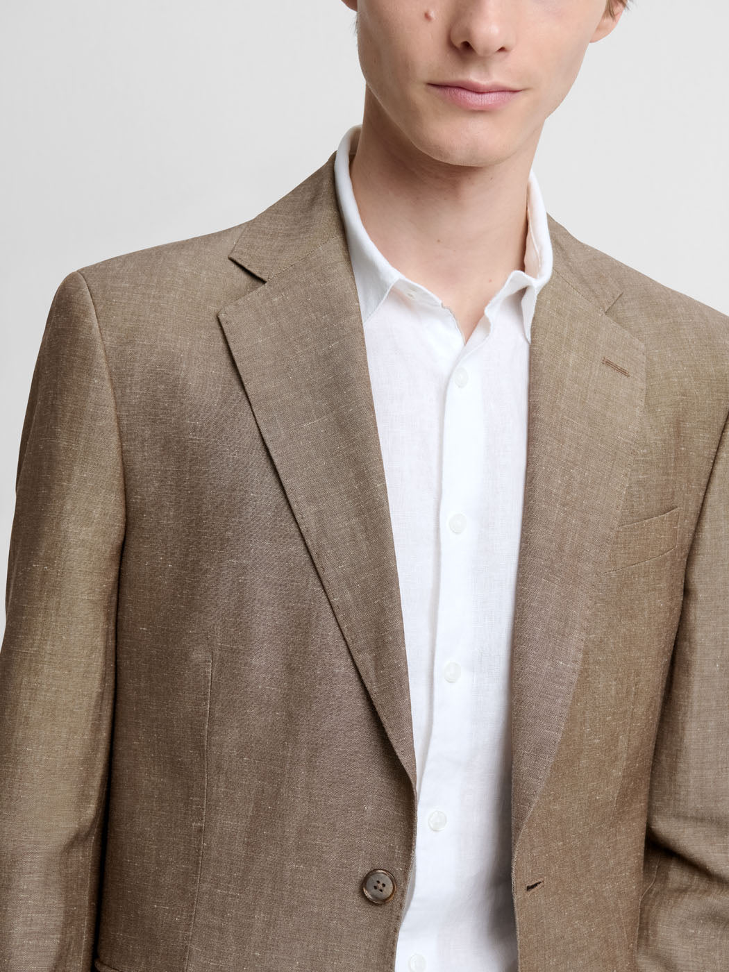 Men's Light Brown Suit – Two Piece Slim Fit Business Suit