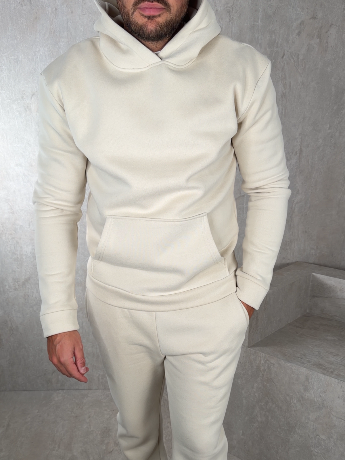 Men's Relaxed Fit Hoodie & Joggers Tracksuit – Straight Leg, 5 Colours