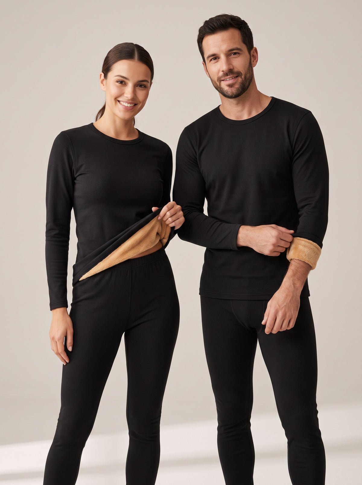 Fleece-Lined Thermal Set – Top & Leggings for Men & Women