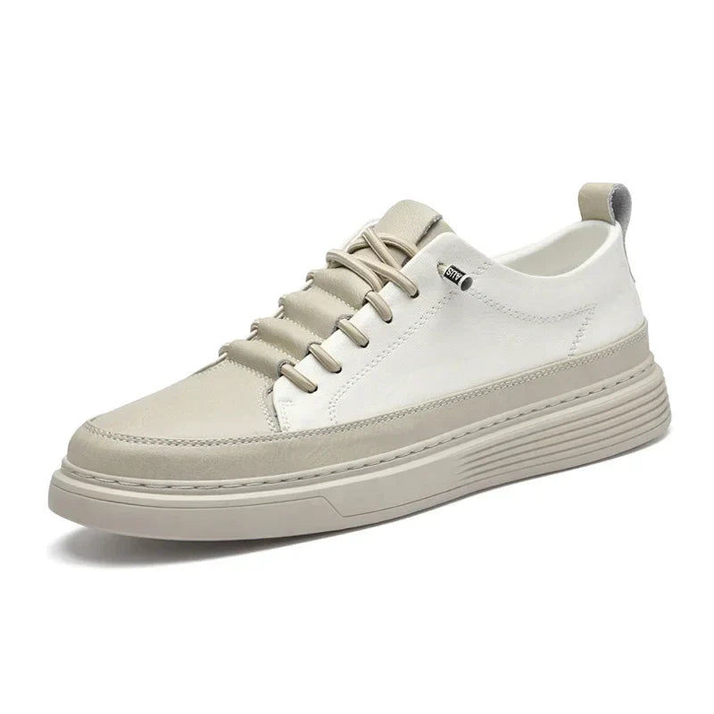 Men's Embossed Low-Top Trainers – Cushioned Casual Sneakers, 3 Colours