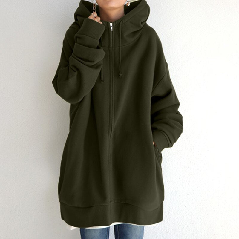 Women's Oversized Hooded Sweatshirt – Warm Winter Hoodie, 5 Colours