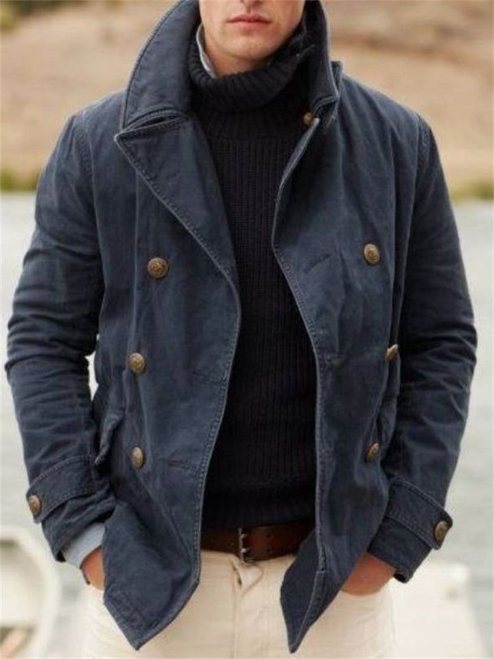 Men's Padded Winter Jacket – Warm Insulated Coat with Stand Collar, 2 Colours