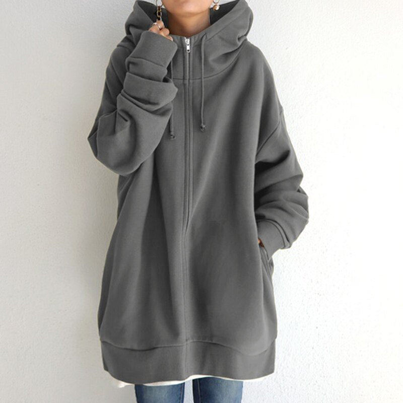 Women's Oversized Hooded Sweatshirt – Warm Winter Hoodie, 5 Colours