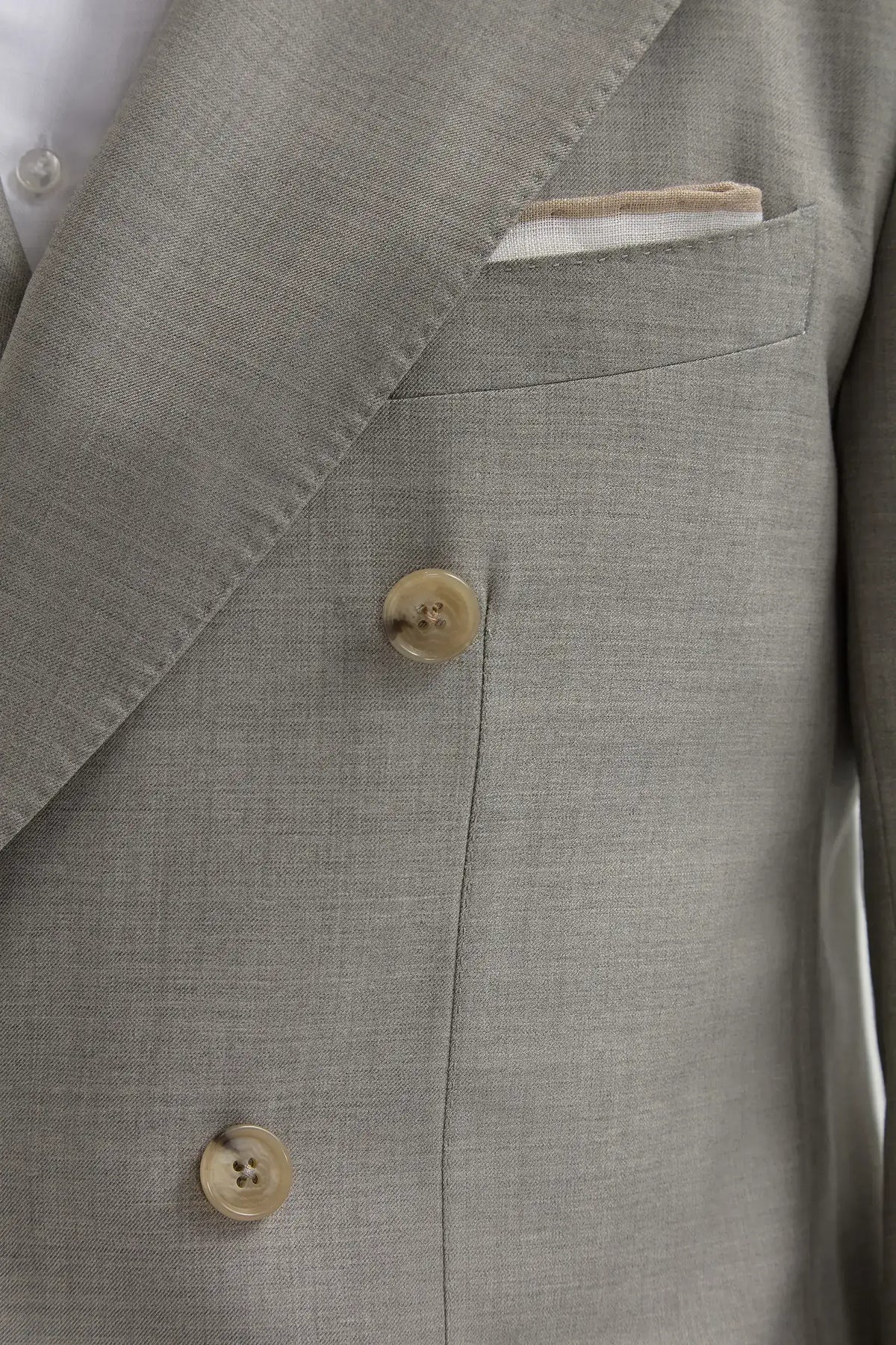 Men's Green Double-Breasted Suit – Fine Wool-Blend Two Piece