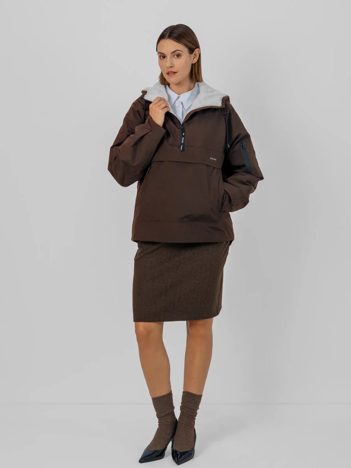 Women's Hooded Rain Jacket – Relaxed Fit Rain Hoodie, 3 Warmth Levels, 5 Colours