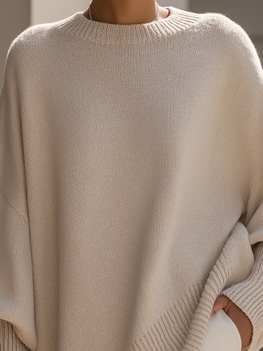 Women's Oversized Knit Poncho – Cosy Layering Wrap, 6 Colours