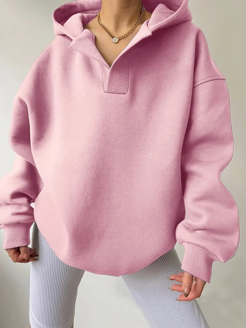 Women's Oversized Hoodie – Cosy Drawstring Hooded Sweatshirt, 10 Colours