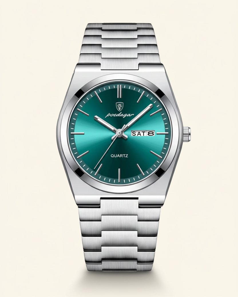 Men's Steel Watch – Emerald Dial Classic Watch