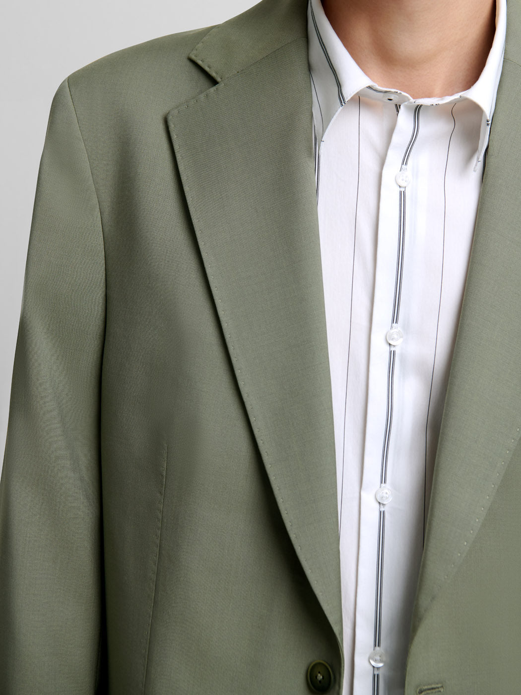 Men's Bronze Green Wool-Blend Suit – Two Piece Slim Fit Autumn Suit