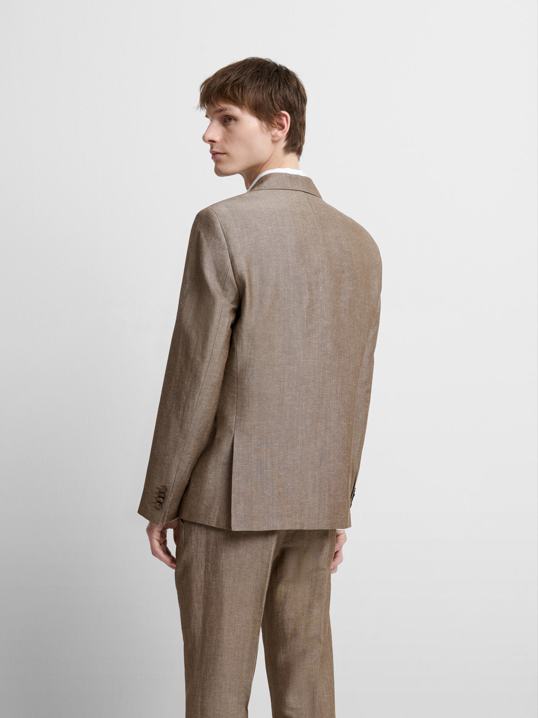 Men's Light Brown Suit – Two Piece Slim Fit Business Suit