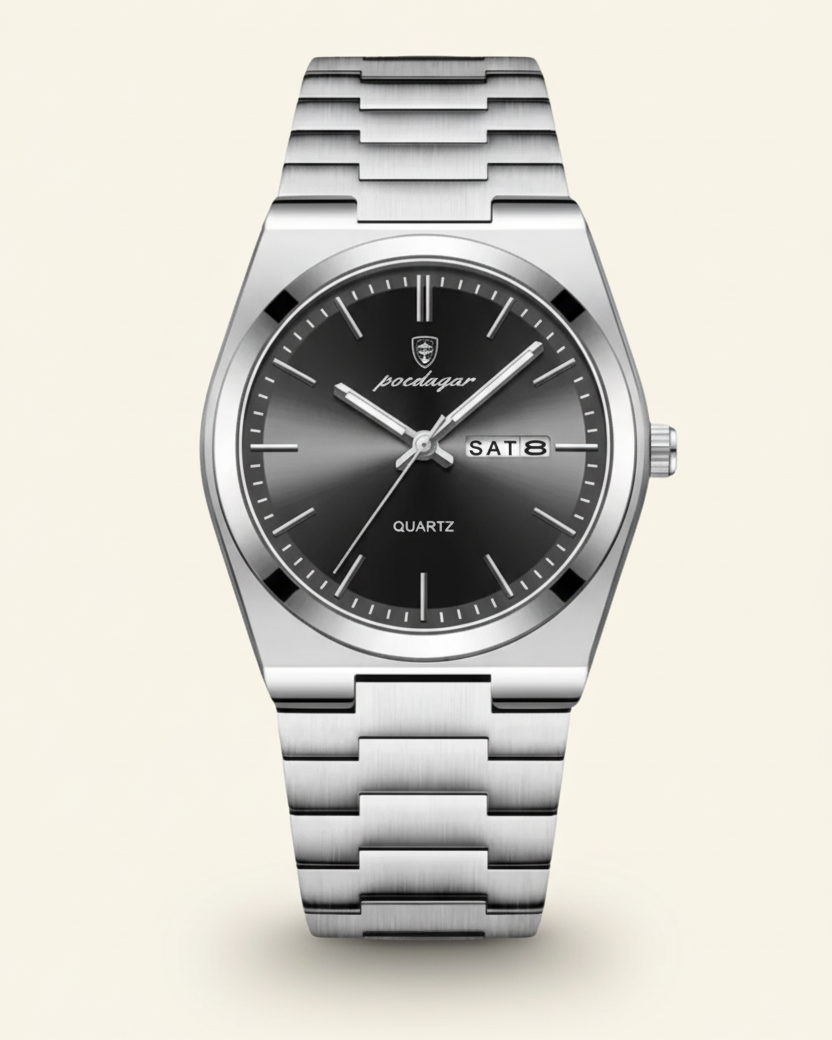 Men's Steel Watch – Emerald Dial Classic Watch