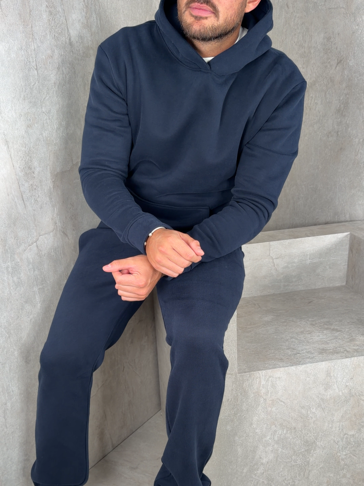 Men's Relaxed Fit Hoodie & Joggers Tracksuit – Straight Leg, 5 Colours