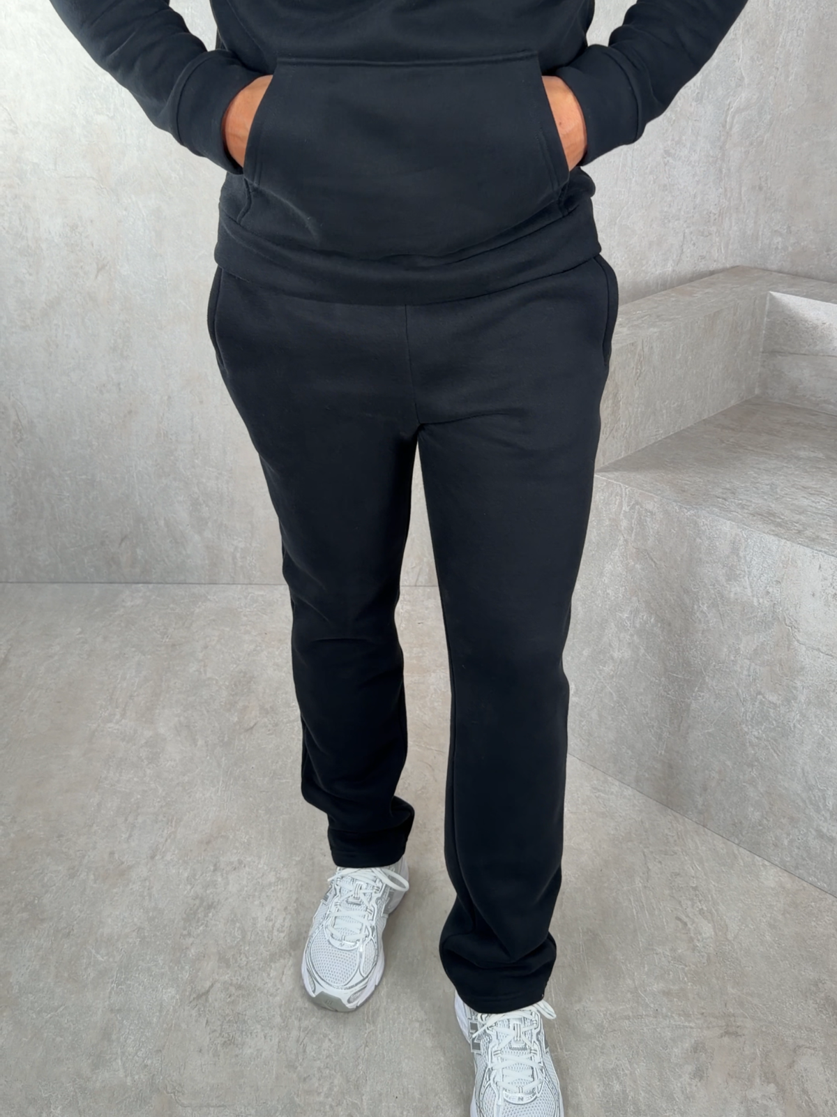 Men's Relaxed Fit Hoodie & Joggers Tracksuit – Straight Leg, 5 Colours