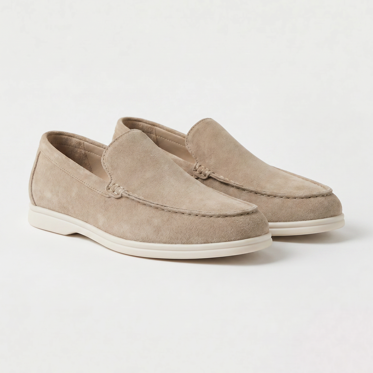 Men's Suede Loafers – Slip-On Lightweight Casual Shoes, 4 Colours
