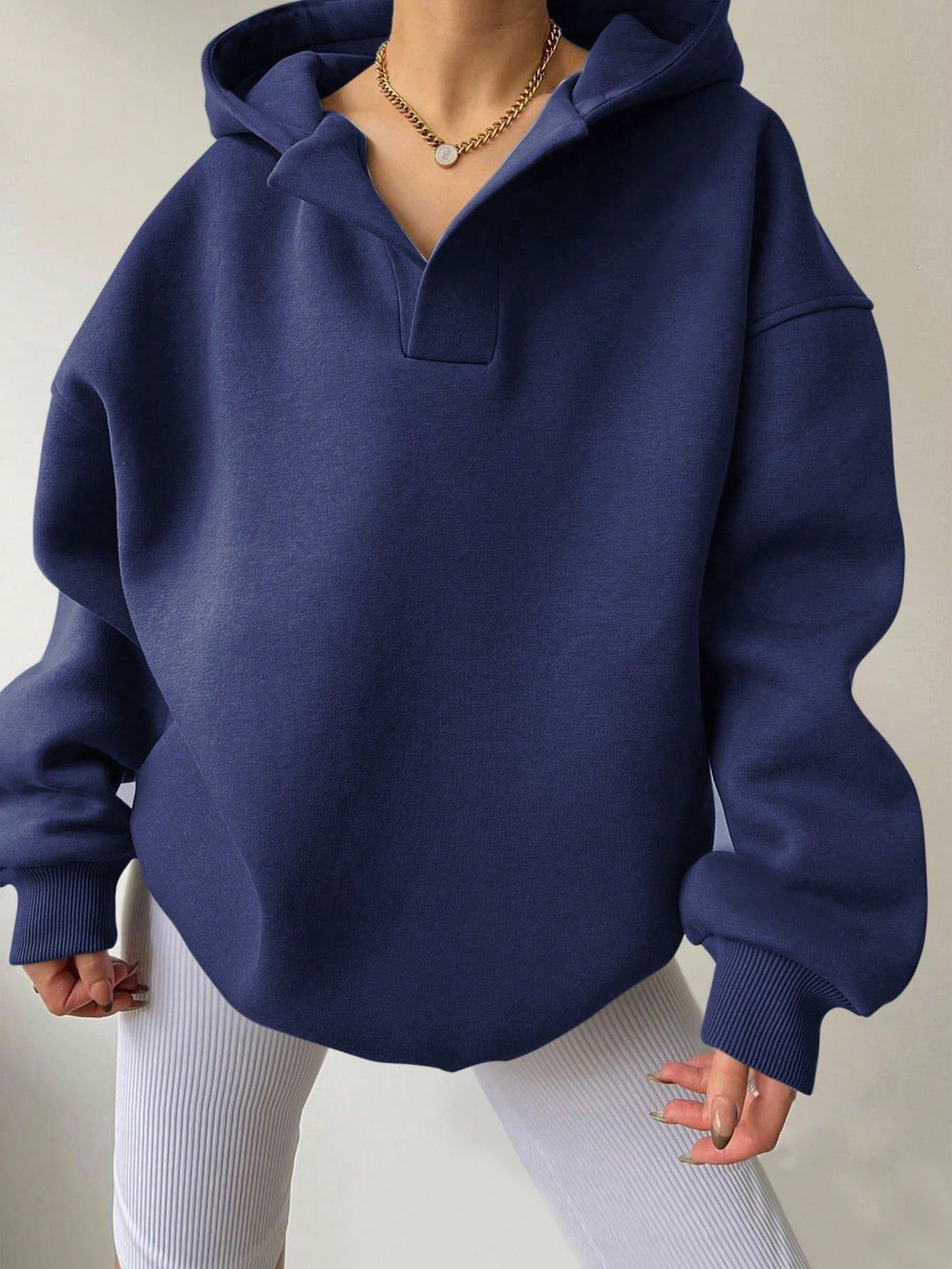 Women's Oversized Hoodie – Cosy Drawstring Hooded Sweatshirt, 10 Colours