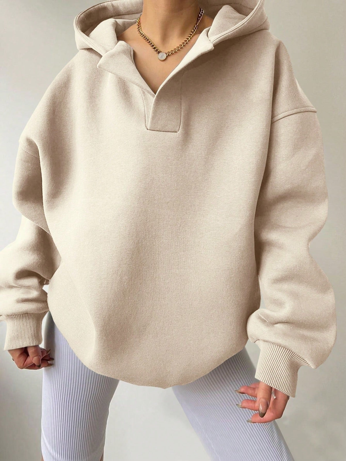 Women's Oversized Hoodie – Cosy Drawstring Hooded Sweatshirt, 10 Colours