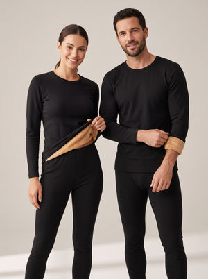 Fleece-Lined Thermal Set – Top & Leggings for Men & Women