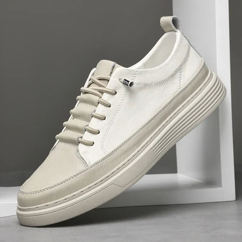 Men's Embossed Low-Top Trainers – Cushioned Casual Sneakers, 3 Colours