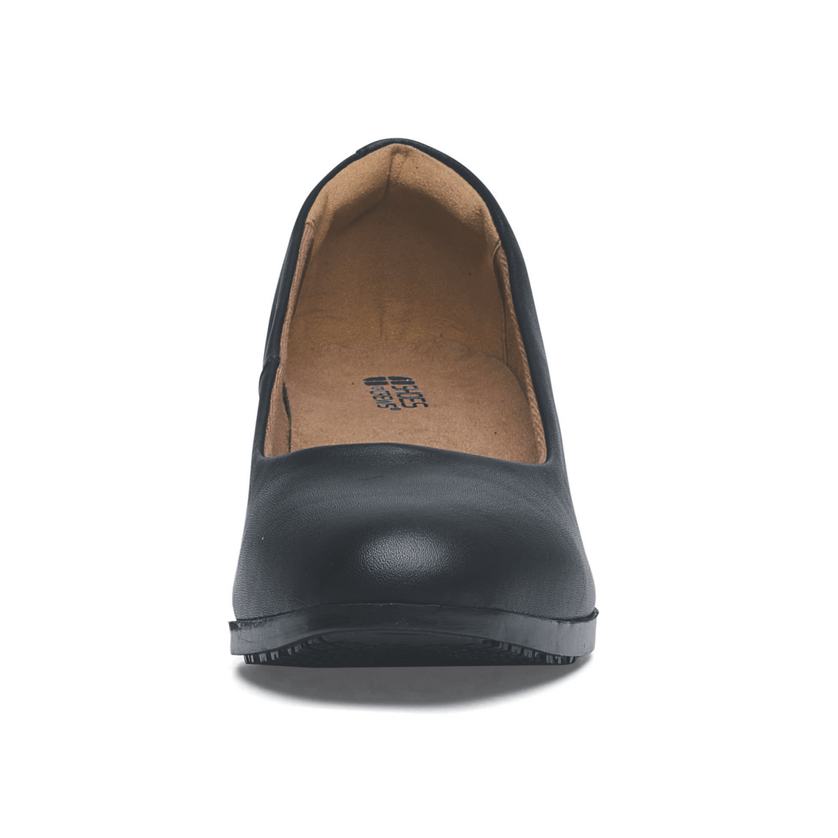 Women's Black Court Shoes – Low Block Heel Comfort Work Shoes