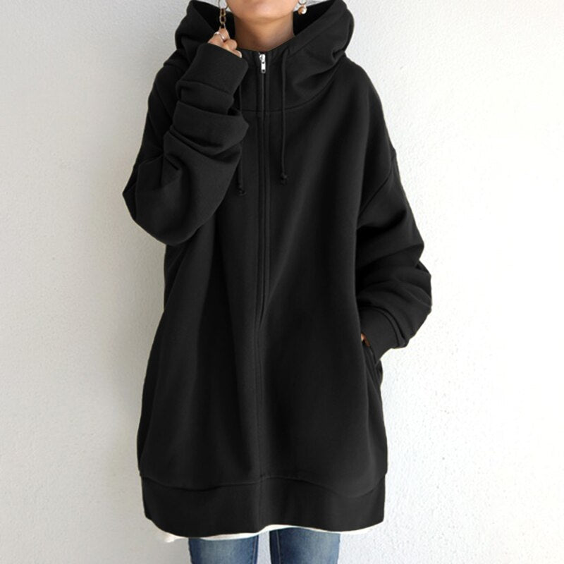 Women's Oversized Hooded Sweatshirt – Warm Winter Hoodie, 5 Colours