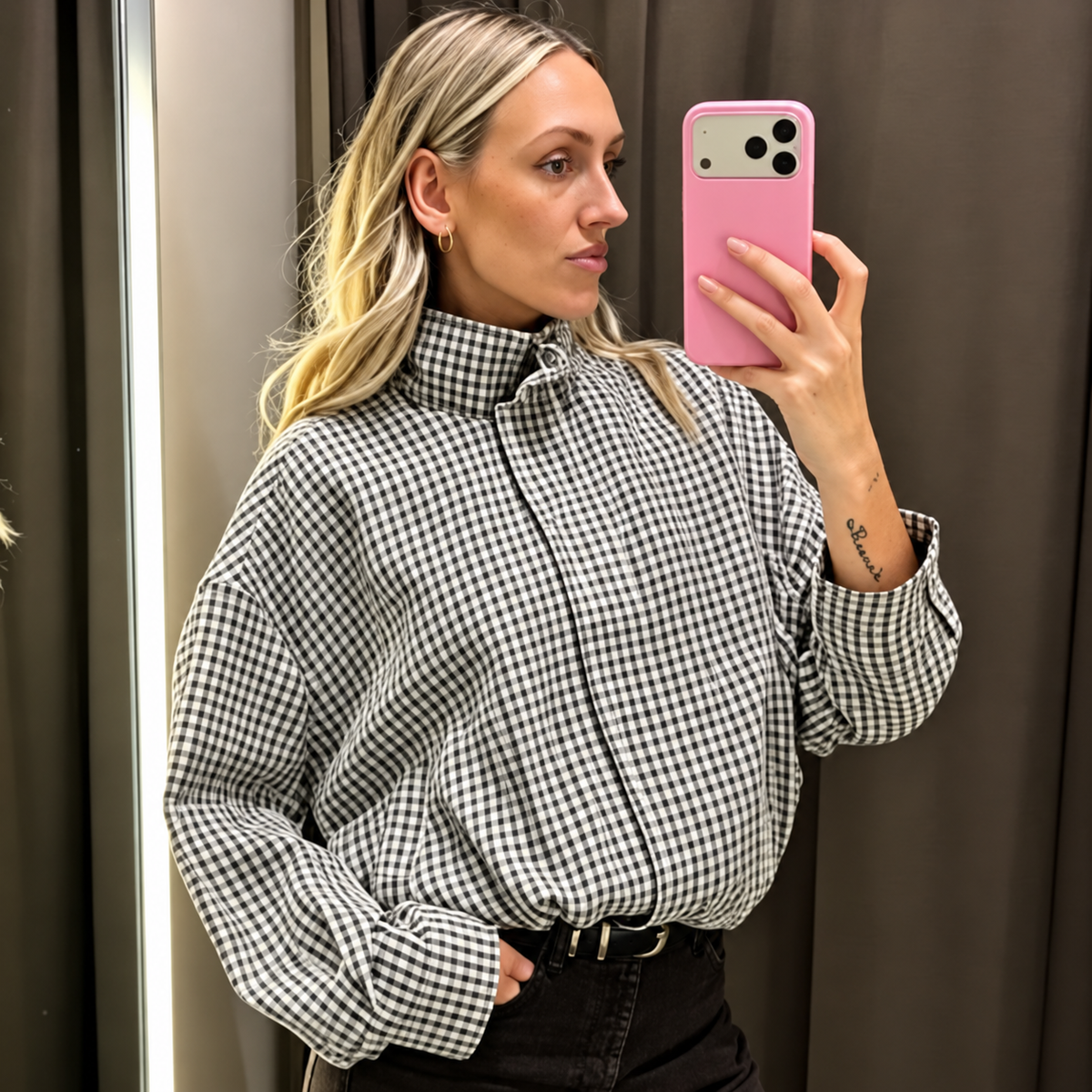 Women's Plaid Bomber Jacket – Cropped Checked Jacket, 5 Colours