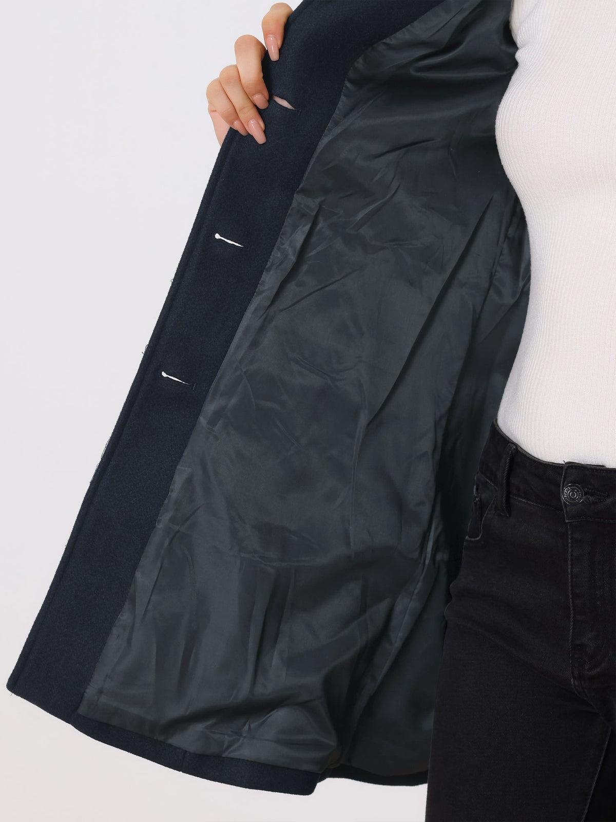 Women's Single-Breasted Trench Coat – Fitted Long Winter Coat, 3 Colours